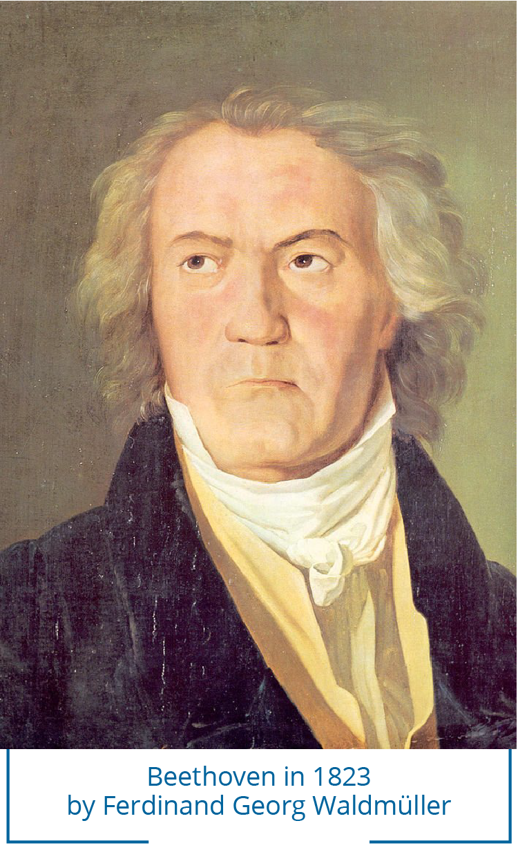 Beethoven in 1823  by Ferdinand Georg Waldmüller